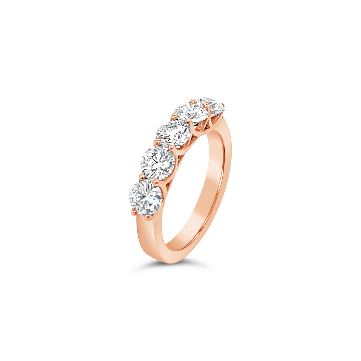 Round Diamond Eternity Ring In Yellow Gold