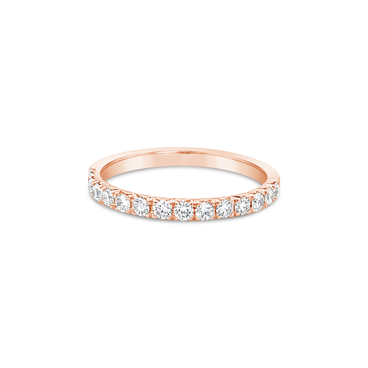 French Cut Diamond Band 2.2mm in Platinum