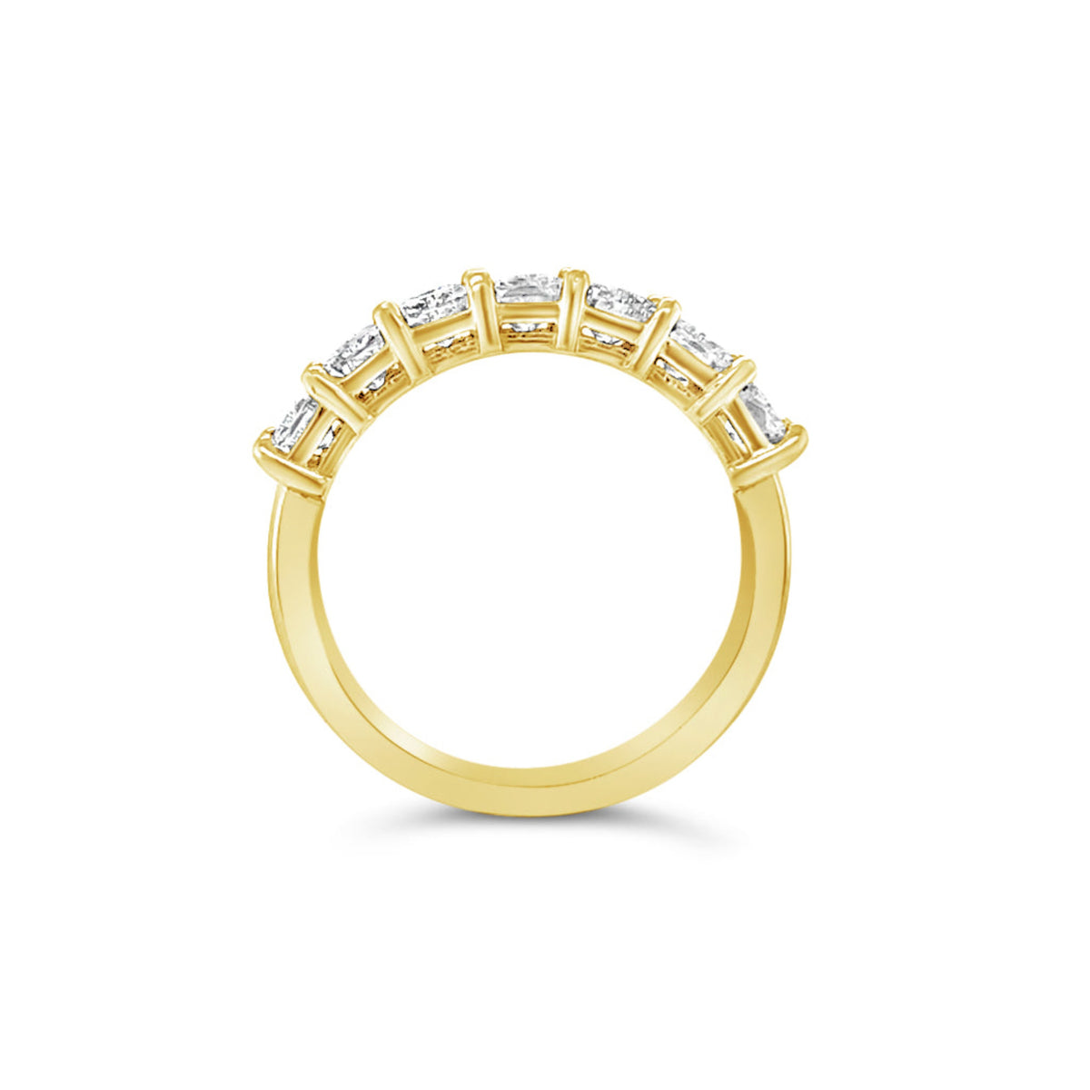 Radiant Diamond Eternity Ring In Platinum
