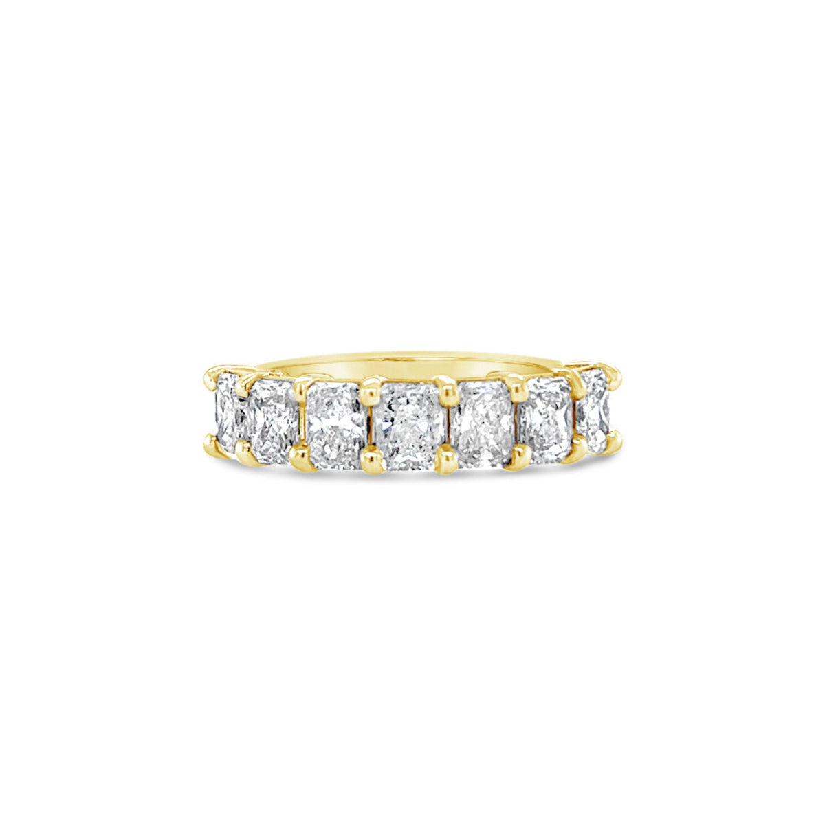 Radiant Diamond Eternity Ring In Platinum