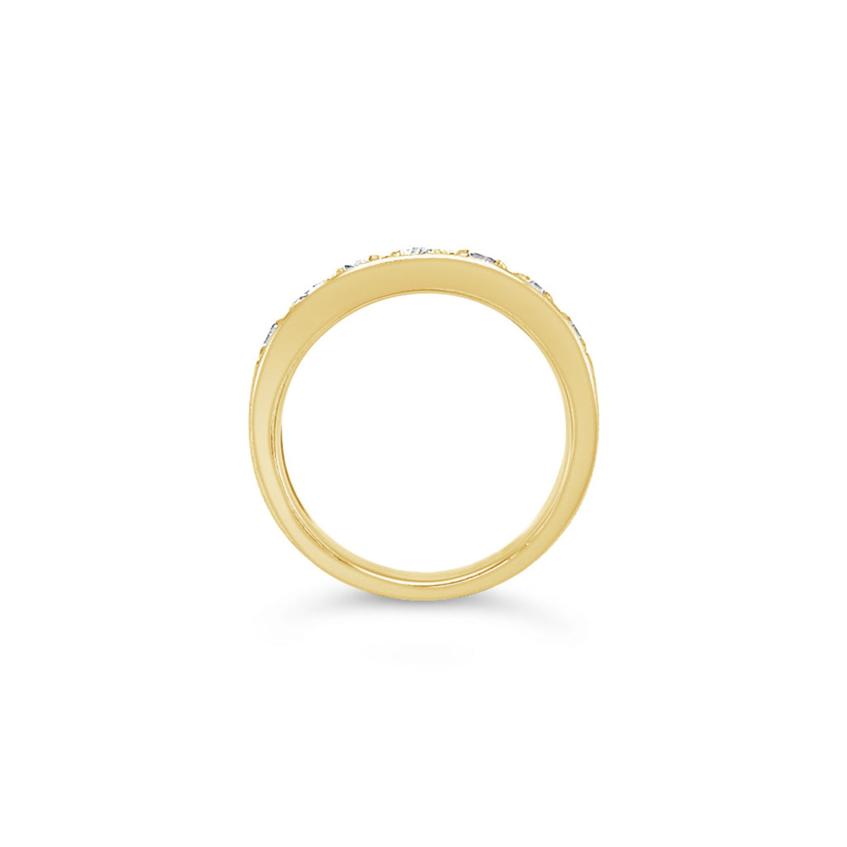 Round Channel Diamond Eternity Ring In Platinum