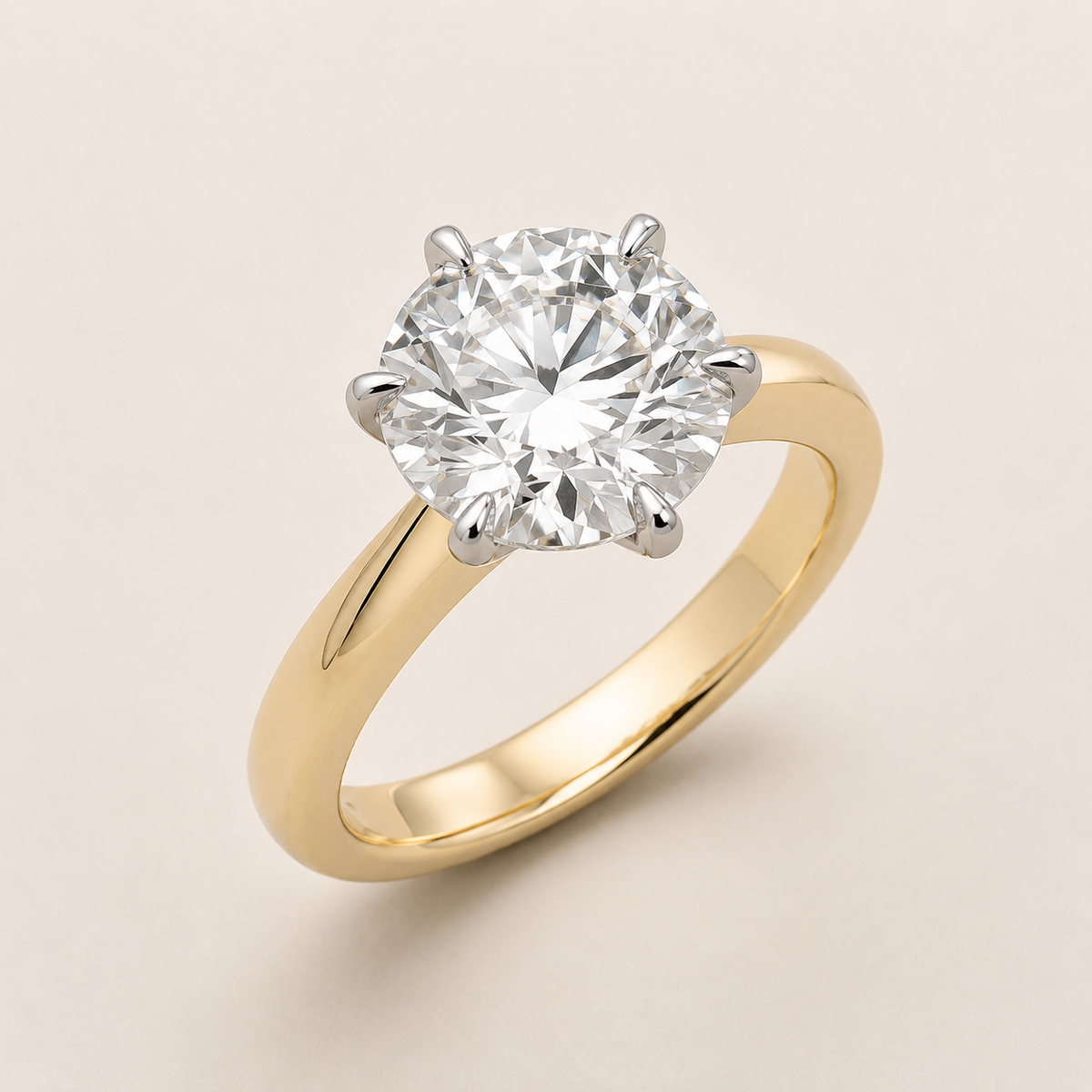 2.00ct Round Classic Six Bold