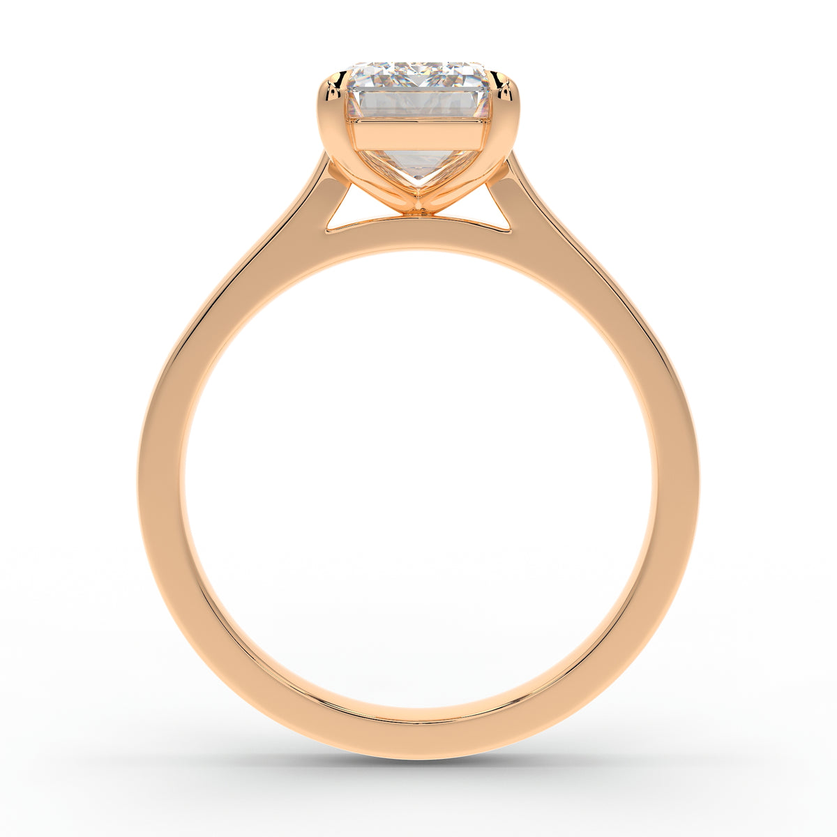The Mira Solitaire | Emerald Cut