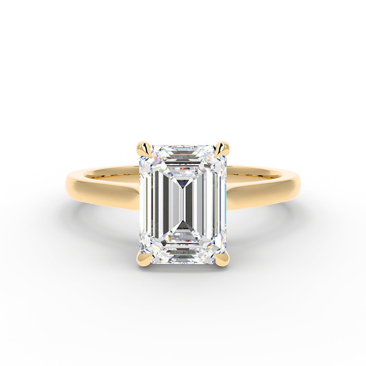 The Mira Solitaire | Emerald Cut