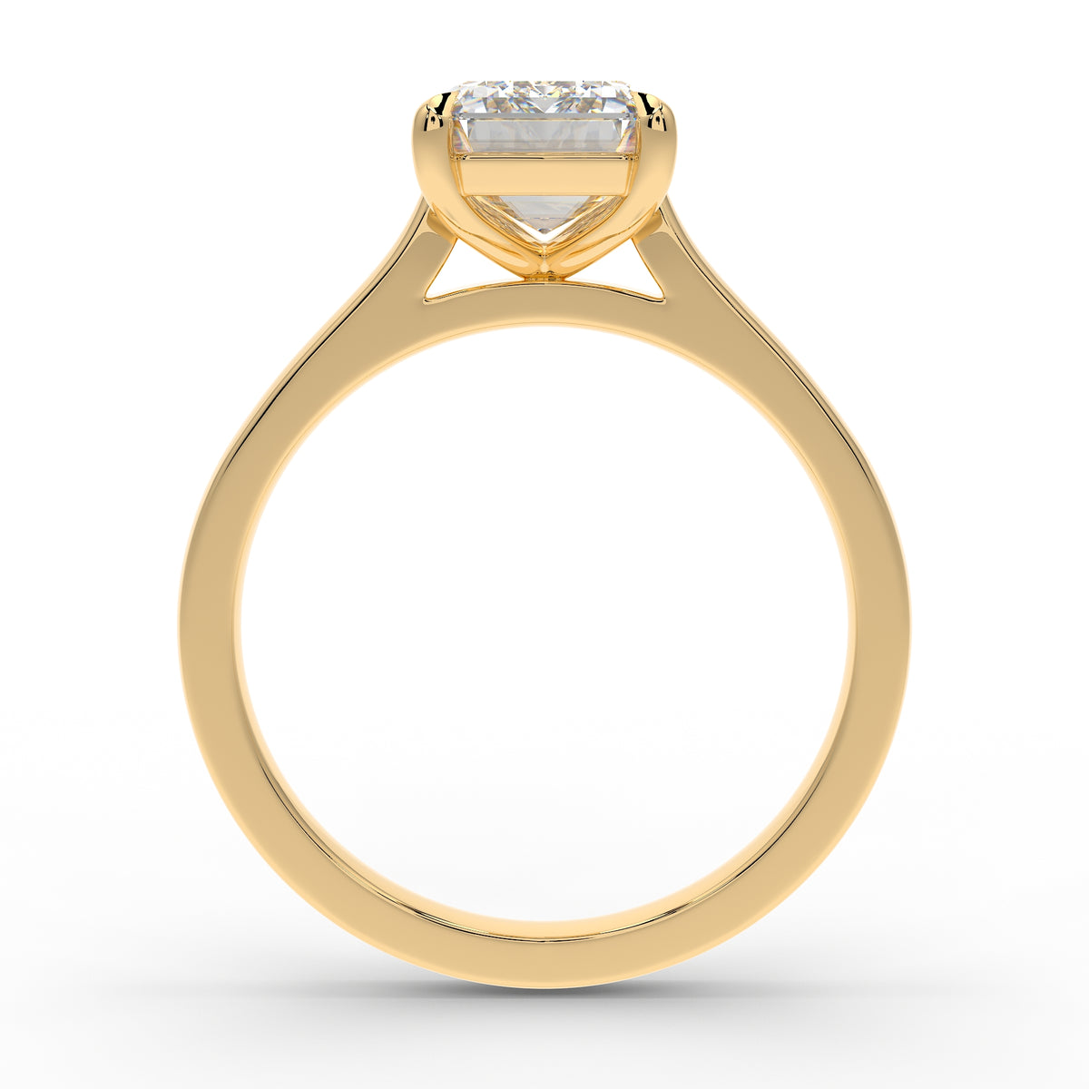 The Mira Solitaire | Emerald Cut