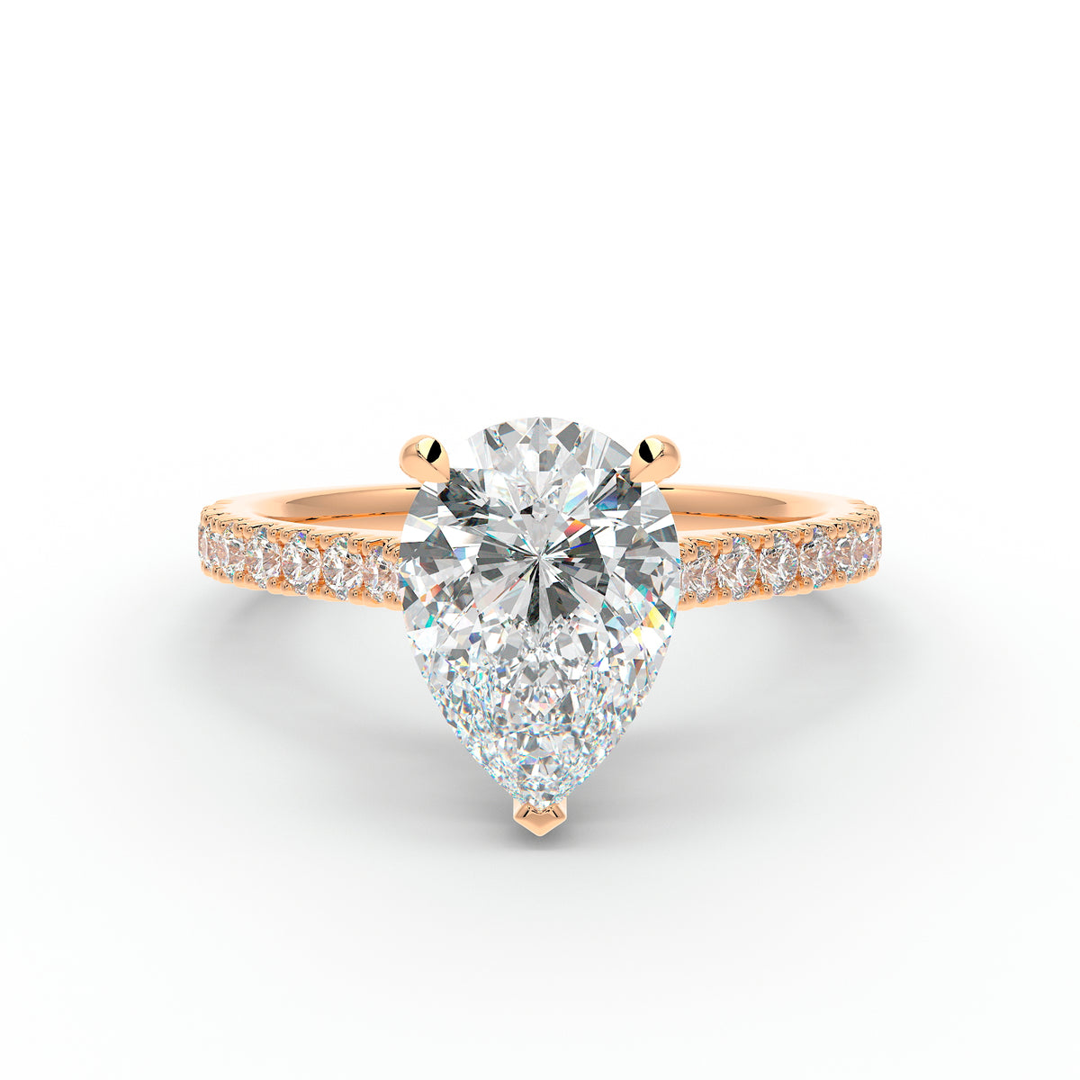 The Mira Pave | Pear Cut