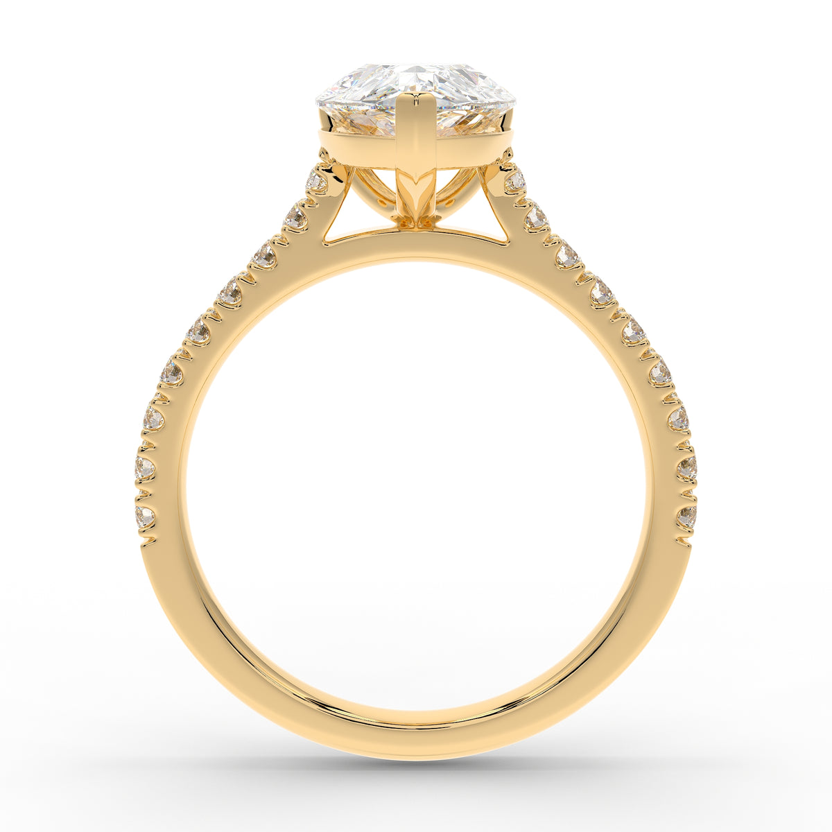 The Mira Pave | Pear Cut