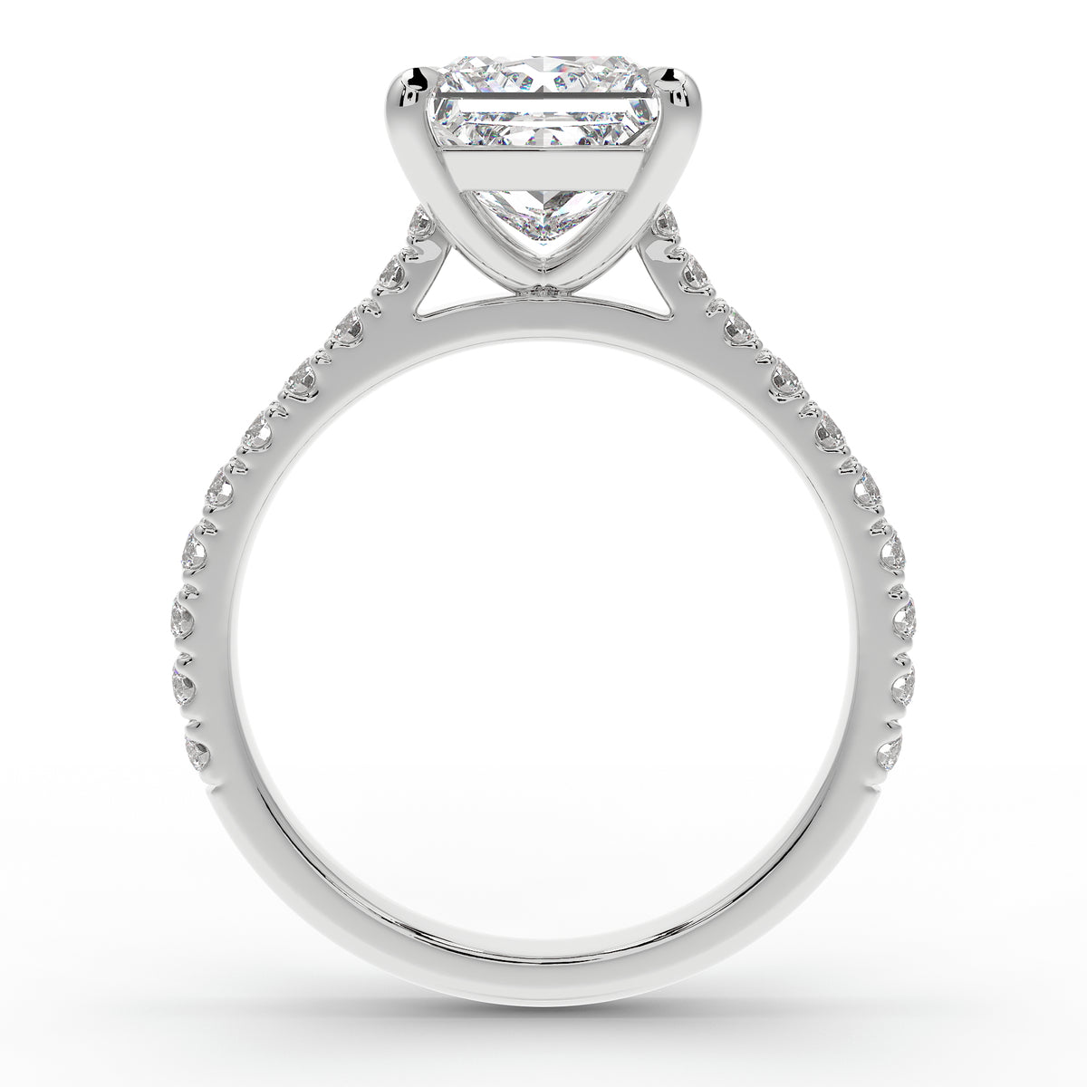 The Mira Pave | Princess Cut