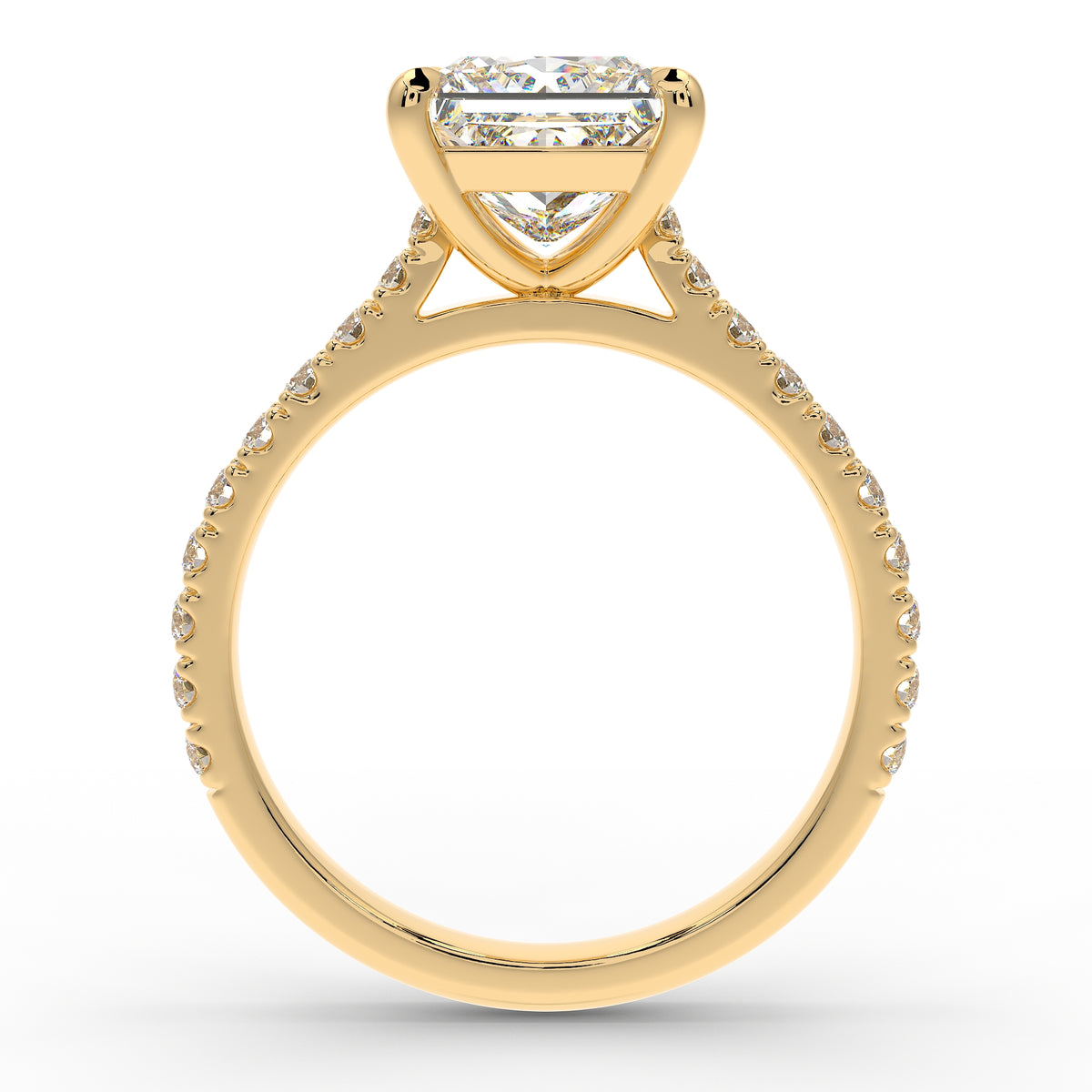 The Mira Pave | Princess Cut
