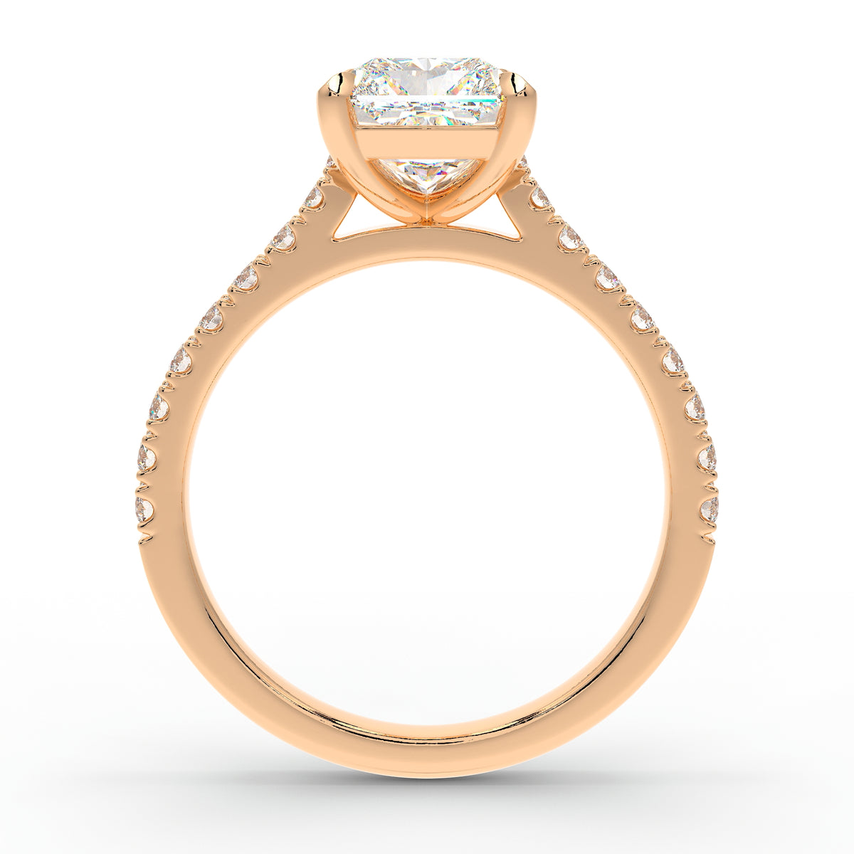 The Mira Pave | Radiant Cut