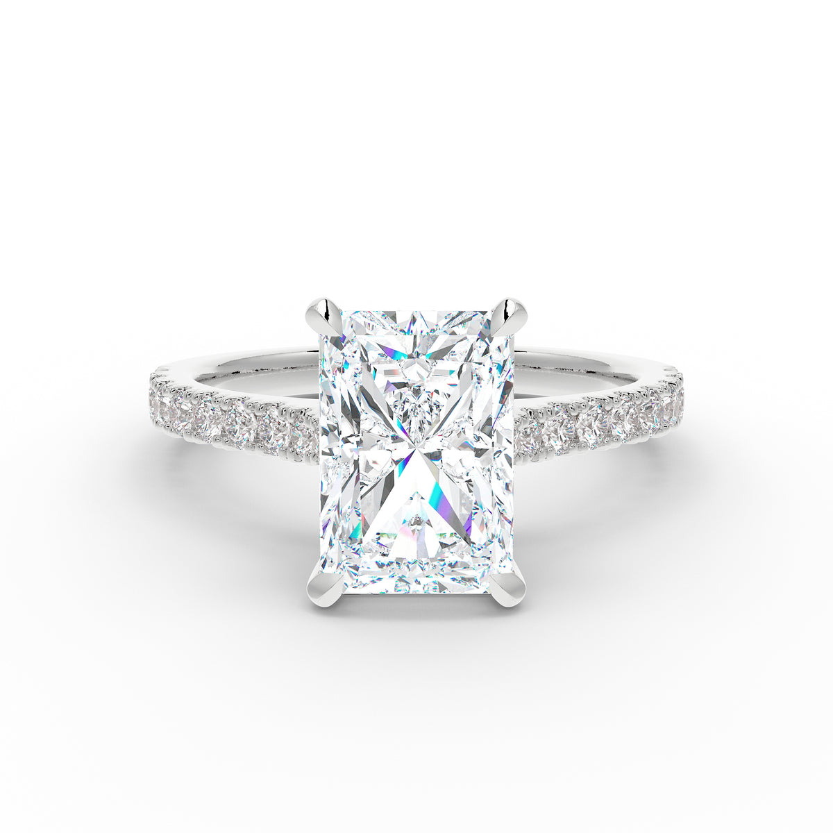 The Mira Pave | Radiant Cut