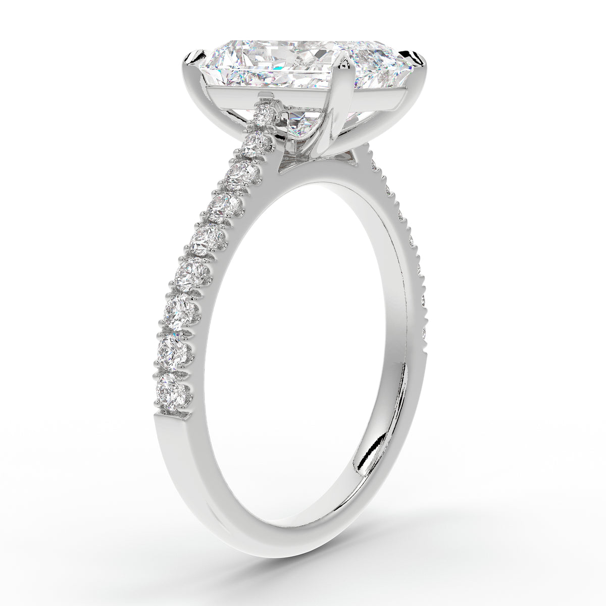 The Mira Pave | Radiant Cut