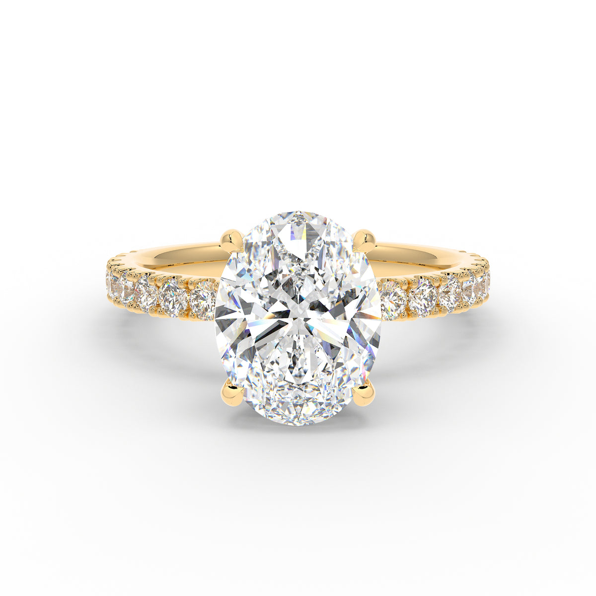 The Nova Pave | Oval Cut