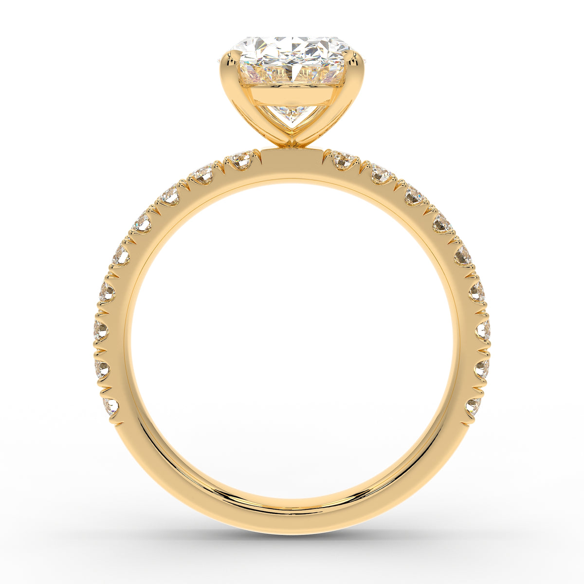The Nova Pave | Oval Cut
