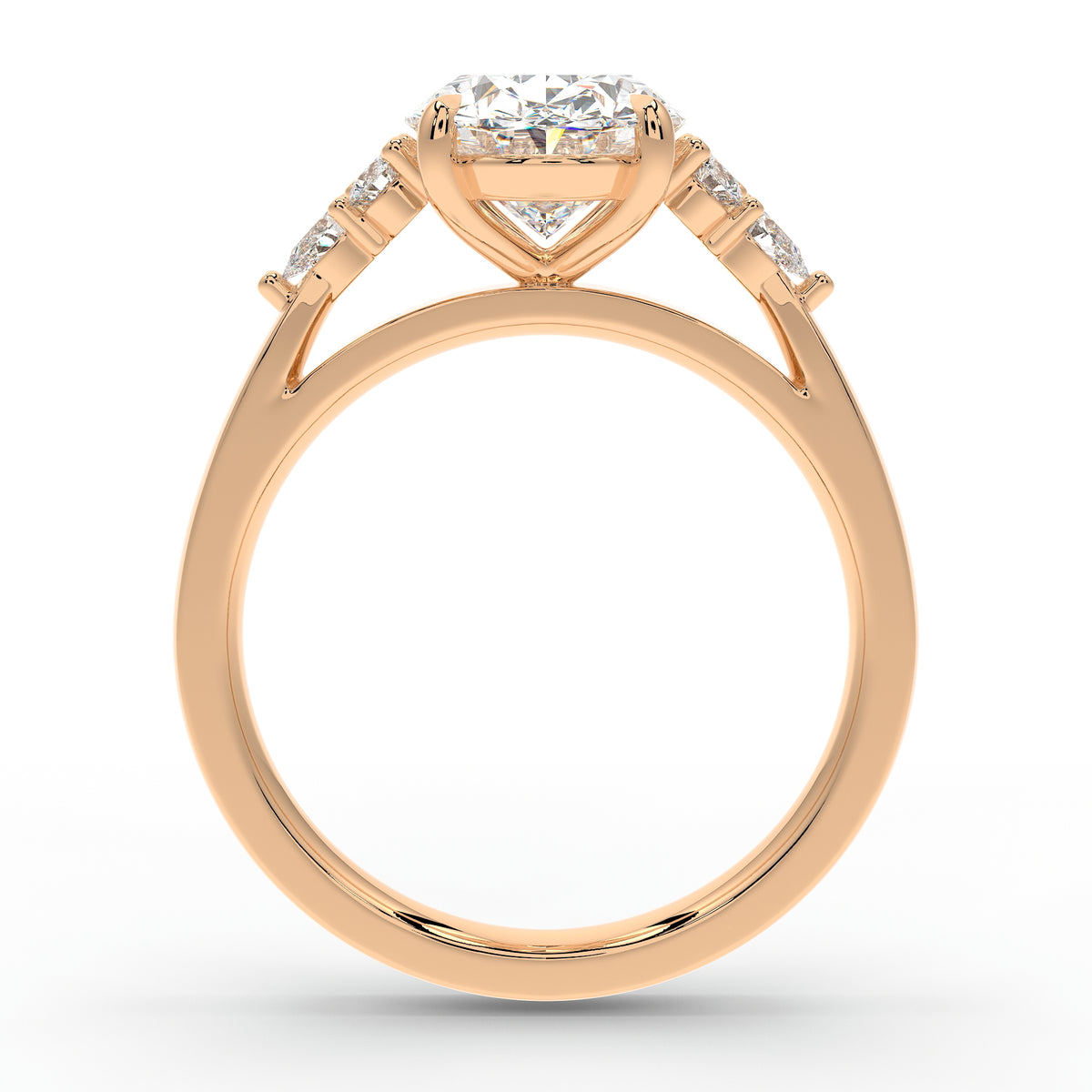 The Vesta Cluster | Oval Cut