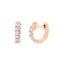 Mini Diamond Huggies | 18k Rose Gold