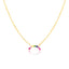 Rainbow Arc Sapphire Necklace