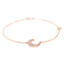 Diamond Pave Moon Bracelet