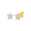 Daisy Diamond Studs In 18k Yellow Gold