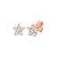 Daisy Diamond Studs In 18k Rose Gold