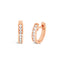 Channel Set Diamond Huggies | 18k Rose Gold