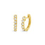 Bezel Set Diamond Huggies | 18k Yellow Gold