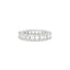 Emerald Diamond Eternity Ring In Platinum