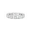 Horizontal Emerald Diamond Full Eternity Ring
