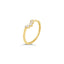 Contour Diamond Band 5 stones in 18k Yellow Gold