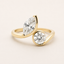 Toi et Moi  | 0.64 Marquise and 0.50 Round Lab Diamond in Semi Bezel