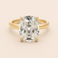 Low Donut | 4.26 Antique Cushion Lab Diamond with Reverse Taper Band