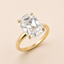 Low Donut | 4.26 Antique Cushion Lab Diamond with Reverse Taper Band