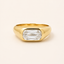The Modern Heirloom | 2.10 Criss Cut Lab Diamond East West Signet Ring