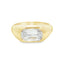 Art Deco Round Brilliant Diamond Engagement Ring