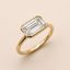 Èlan | 2.07 Emerald Lab Diamond in East West Semi Bezel