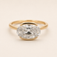 Élan | 1.76 Oval Lab Diamond in East West Semi Bezel