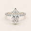 NOVA LUMEN™ | 2.00 Marquise Lab Diamond with Hidden Halo & Pave Diamond Band