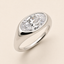 The Signet Collections | 2.00 Moval Lab Diamond in East-West Signet