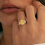 5.06 Radiant Yellow and White Diamond Solène