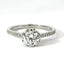 Lab Grown Round Brilliant Engagement Ring Heart Setting