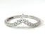 Natural Diamond Wishbone Wedding Band
