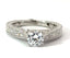 Art Deco Round Brilliant Diamond Engagement Ring