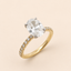NOVA LUMEN· PETALIS™ | 1.54 Oval Lab Diamond with Pave Diamond Band