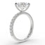 The Nova Pave | Round Brilliant Cut (4 Claw)